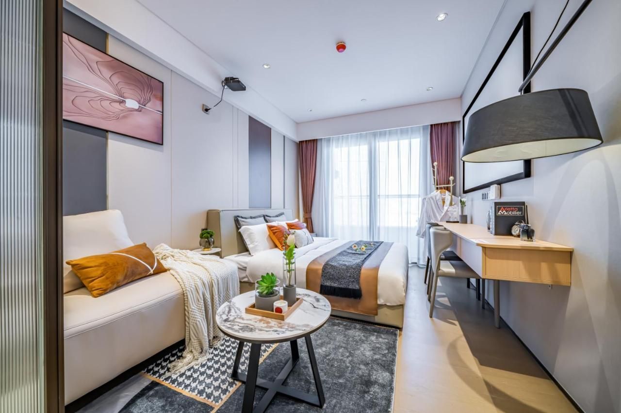 榆漫居高空城景酒店-深圳福田会展中心皇岗口岸下沙地铁站KKone店