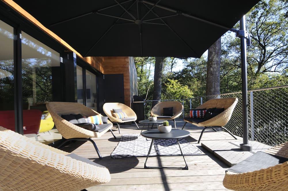 Villa / wooden house in the forest / Beaches 5km away air-conditioned - sleeps 8 / Spa pool - Aquitaine - Soustons visuel 1/5