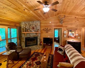 The Red Roof Cottage in Cherry Log Mountain - Cherry Log - Living room