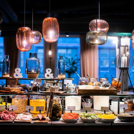 Buffet view of Best Western and hotel