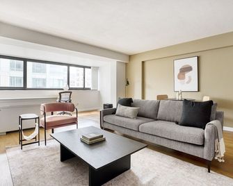 Lovely Beacon Hill 1BR, by Blueground - Boston - Oturma odası