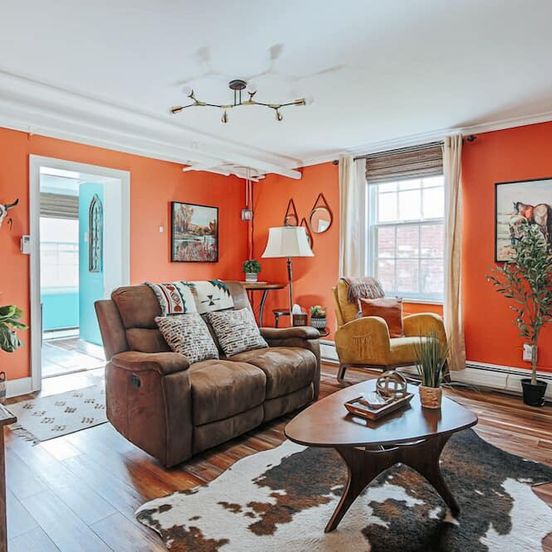 Living room view of The Urban Cowboy