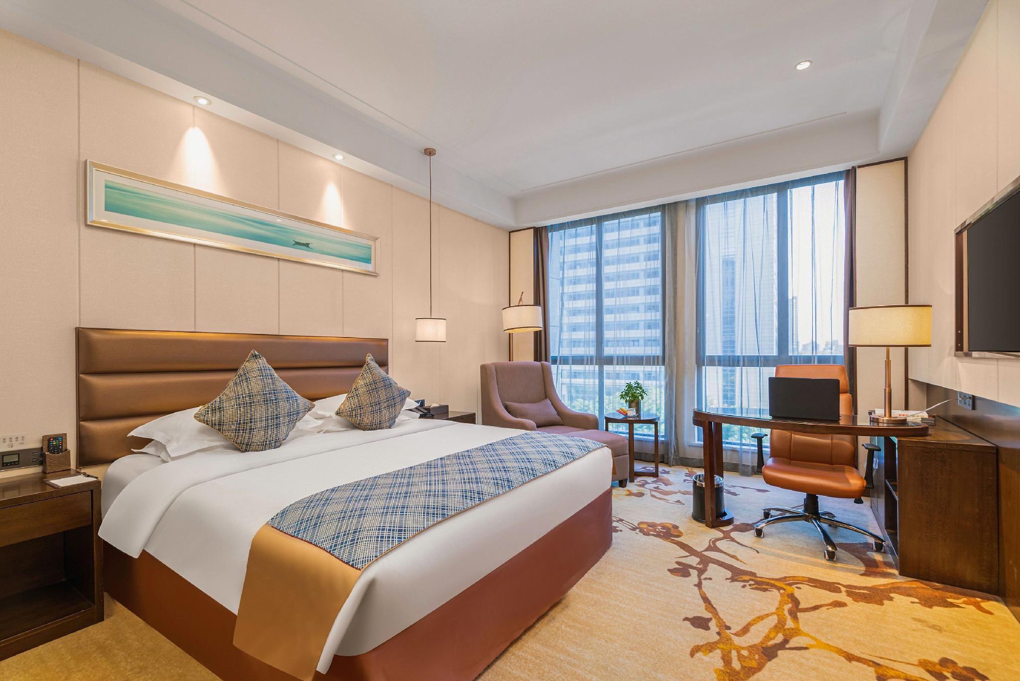 Purple Gold Hotel - Yancheng - Bedroom
