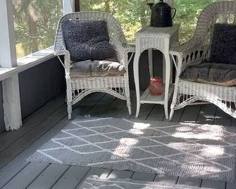 Cabin in Mio! Tubing, Hiking, & ORV get away! By Ausable river & National Forest - Mio - Patio