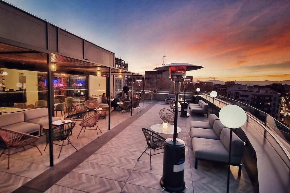 Hotel Gran Ultonia - גירונה - מרפסת