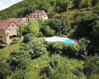 Large house with superb views over the Lot valley with private pool - Saint-Pierre-Toirac - Piscina