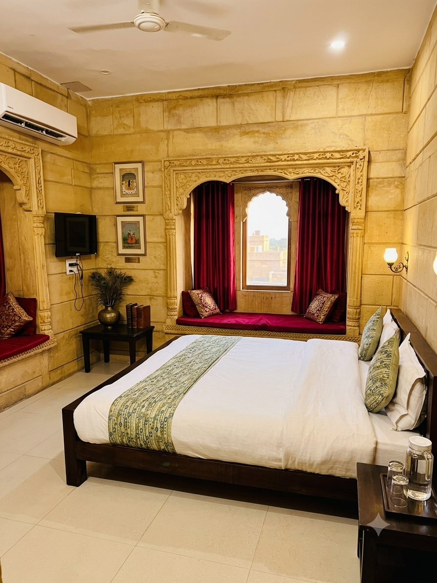 Hotel Fort Junction Jaisalmer - ג'יסלמר - חדר שינה