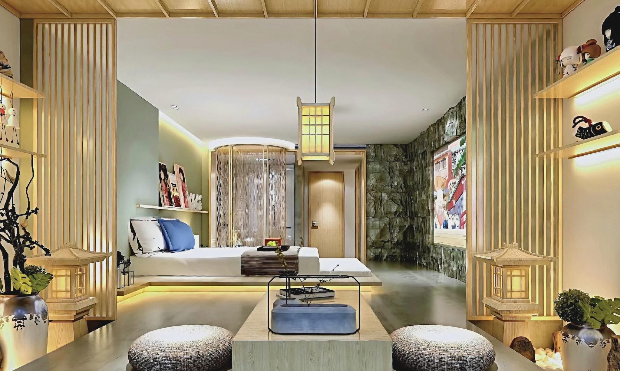 Movie Theater Apartment - Taiyuan - Schlafzimmer