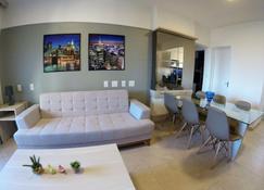 Apartamento Luxo Vista Mar, Muito Aconchegante Vp803 - Fortaleza - Wohnzimmer
