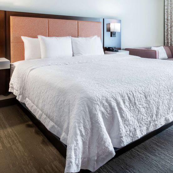 Bedroom view of Hampton Inn Rockford