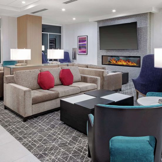 Lobby view of Hilton Garden Inn Colorado Springs Downtown