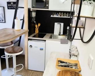 Studio- Nice Mont Boron, Piscine Sur La Residence - ניס - מטבח