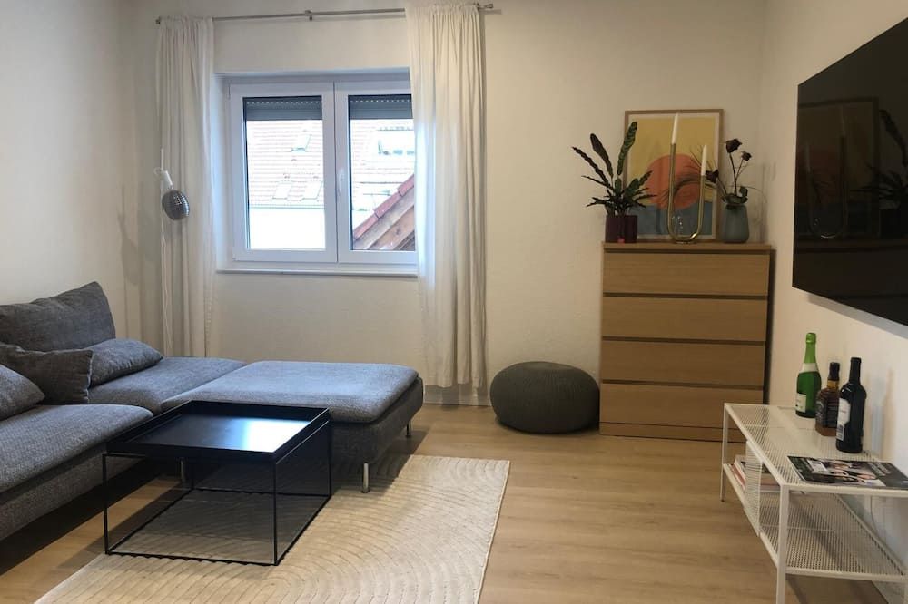 Cozy 1-bedroom dublex-apartment in pleasant Stuttgart with AC - שטוטגרט - סלון