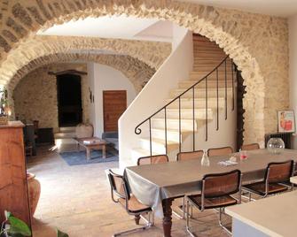 Gite De Charactère Provence Sud France Ideal For Private Or Professional Groups - Mirmande - Dining room