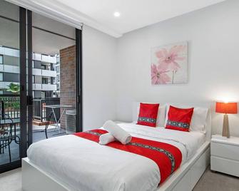 Kozyguru Penrith Cosy 2bed 2bath Apt + Free Parking Npe081 - Penrith - Bedroom