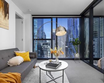 Unique & Spacious Retreat - Cozy Balcony City View - Melbourne - Sala de estar