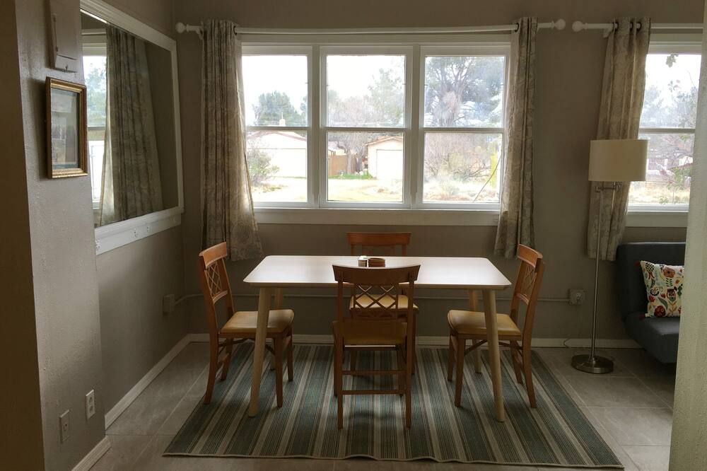 Dining room view of Historic Clarkdale apartment #104