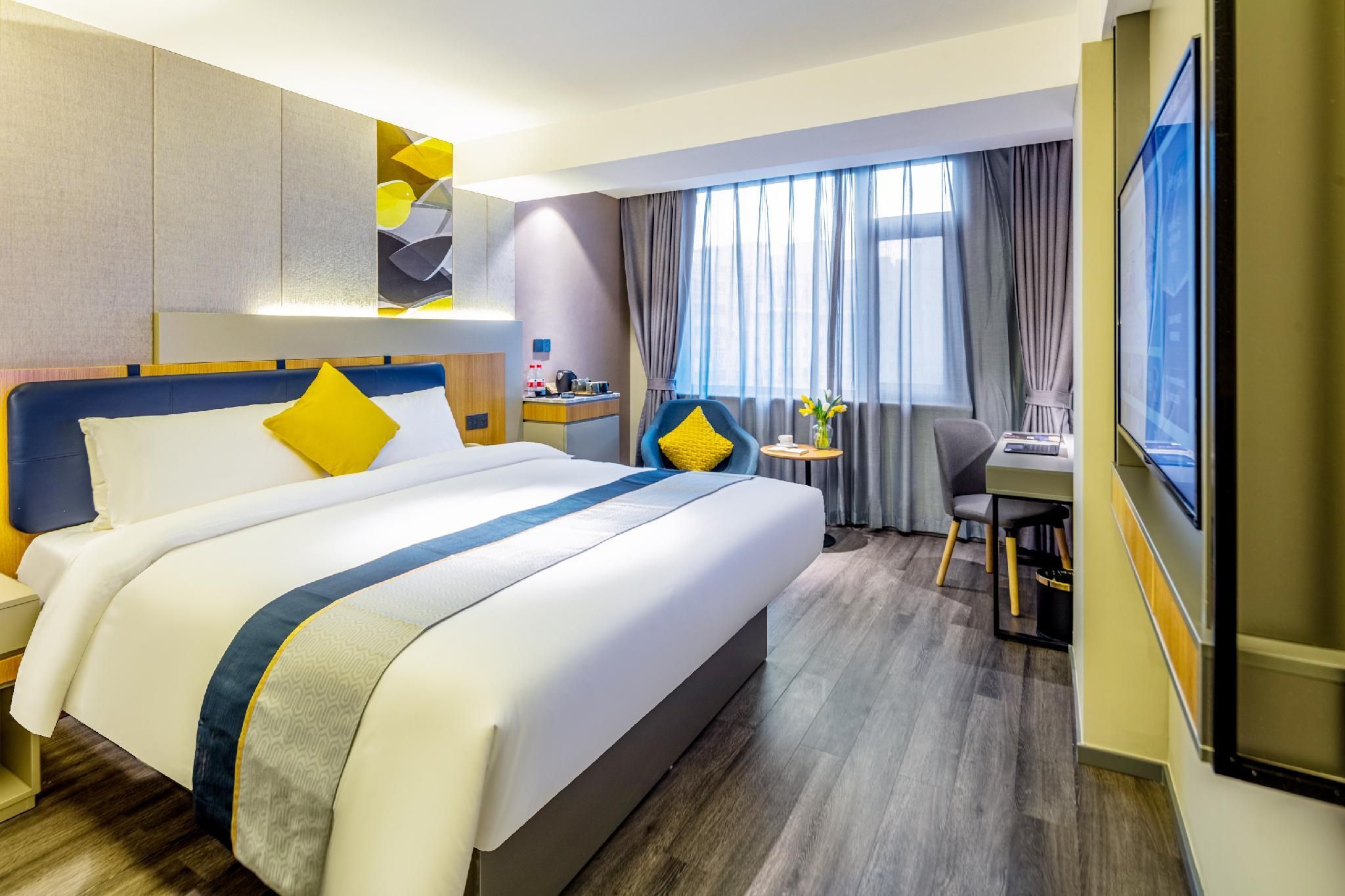 Home Inn Style Taiyuan Qinxian Street Bingzhou South Road Taihang - טיוואן - חדר שינה