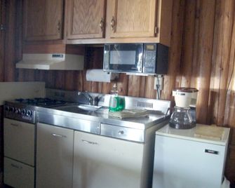 Rustic Cabin Rentals on a Lake in Northern Highlands State Forest, Wisconsin - Boulder Junction - Kitchen