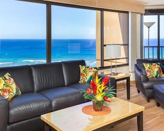 Monthly Discovery Bay 3801 2 Bedroom Luxury Wrap Around Ocean / Sunset / Marina - Honolulu - Oturma odası