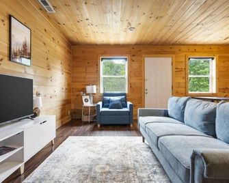Cozy Riverfront Cabin #1 on the James River! Sleeps 4, #1 of 5 Cabins - Galena - Living room