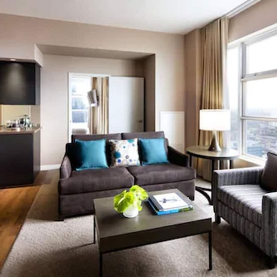 Living room view of One King West Hotel and Residence