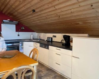 Spacious vacation apartment approx. 100 sqm with balcony and beautiful view - Parkstein - Kitchen