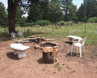 Very Comfortable Peaceful Cabin in the Foothills of the Sangre'near Westcliffe! - Westcliffe - Patio