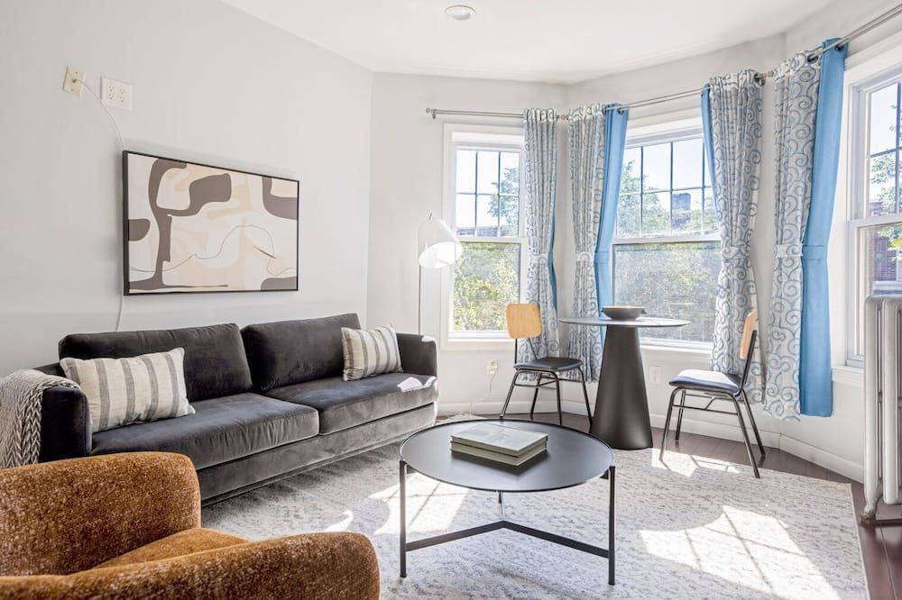 Fenway 1br w Gym wd nr Fenway T BOS-745 - بوسطن - غرفة معيشة