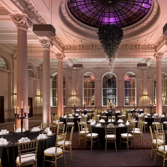 Banquet hall view of Intercontinental Edinburgh The George
