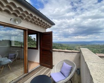 Auberge de la Tour de Brison - Vinezac - Balkon