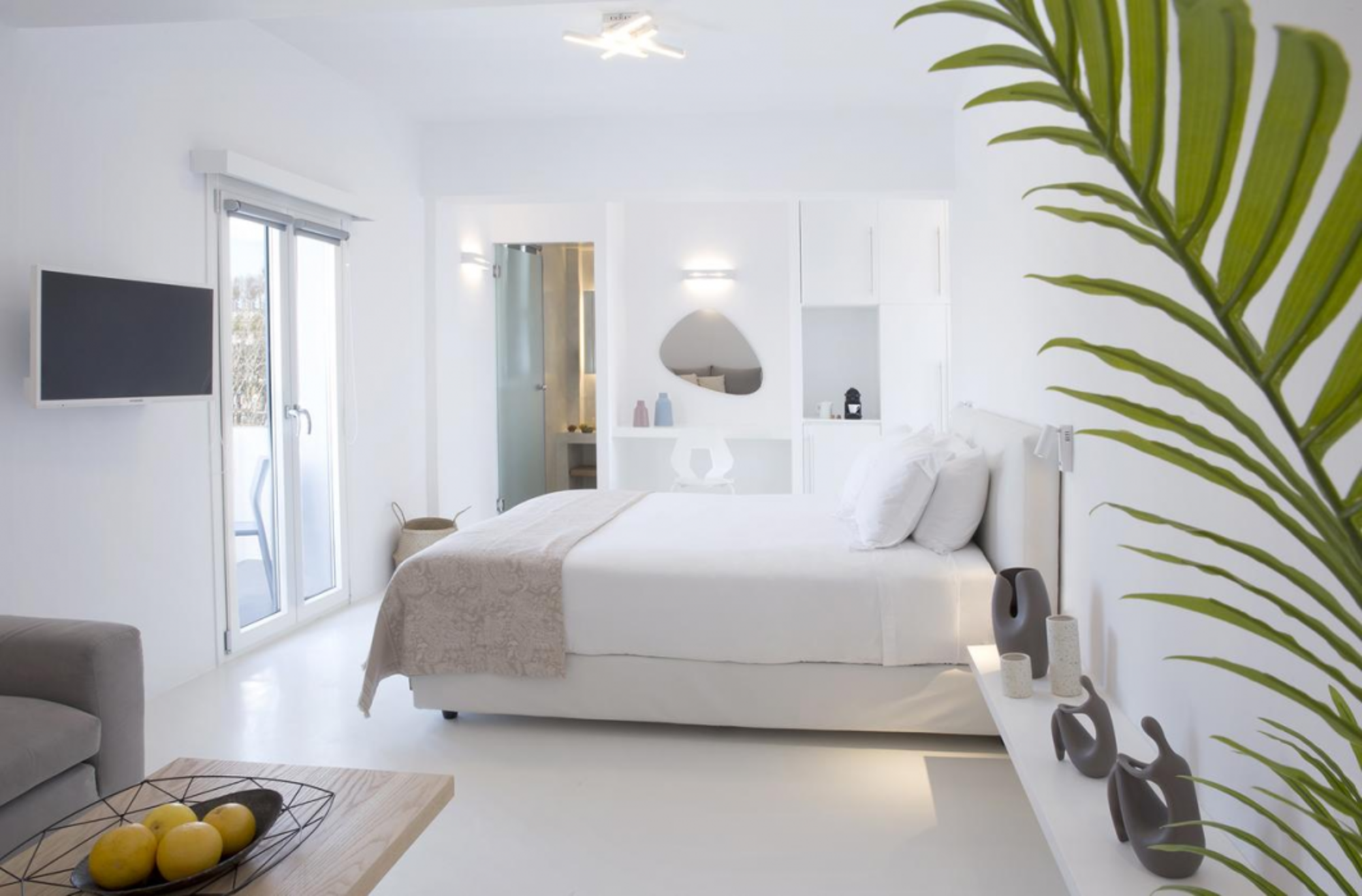May Seven Suites - Adults Only - Megalochori - Ložnice
