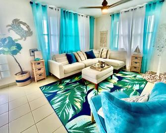 Ocean View Apartament With Patio / Bbq / Wifi, Beachfront - Manatí - Sala de estar