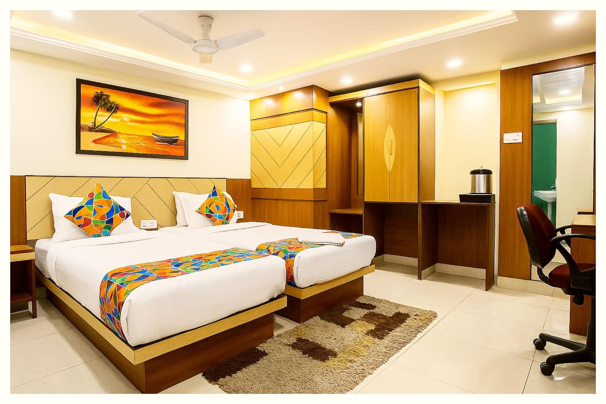 Goroomgo Park Resort Bhubaneswar - בובנשוואר - חדר שינה