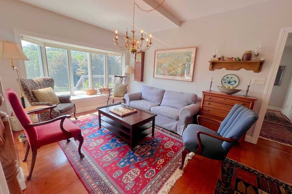 Modern farmhouse located on 53 acres of manicured rolling hills.