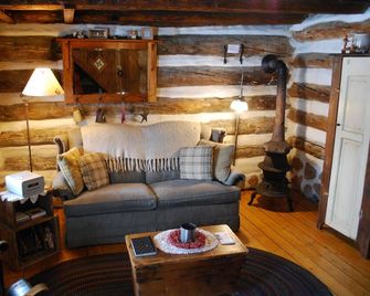 Quaint & cozy secluded log cabin for two situated on 200 acres in the mountains! - Lock Haven - Sala de estar