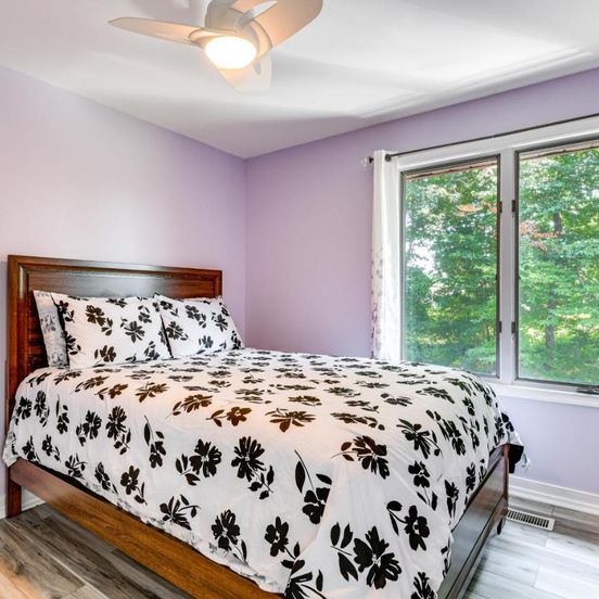 Bedroom view of Bright Guest House about 15 Mi to Downtown Baltimore!