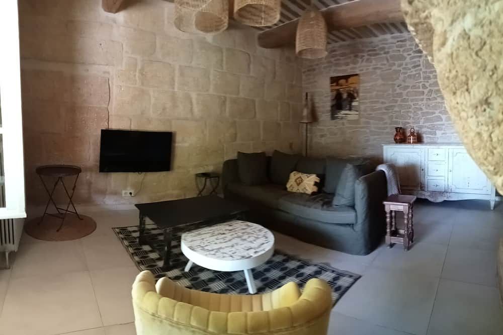 Stone house - medieval village South of France - commodities & services included - Castillon-du-Gard - Sala de estar