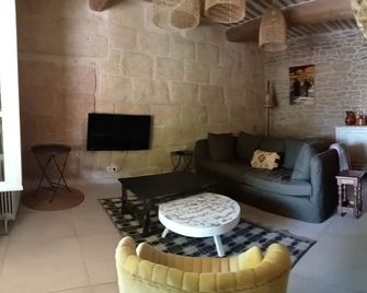 Stone house - medieval village South of France - commodities & services included - Castillon-du-Gard - Sala de estar