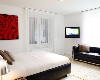 Visionapartments Cramerstrasse 2-6 - Contactless Check-In - Zurich - Bedroom