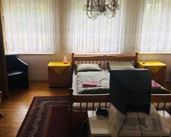 Charming 85 sqm apartment in a quaint inn & farm in the Bavarian forest - Waldmünchen - Bedroom