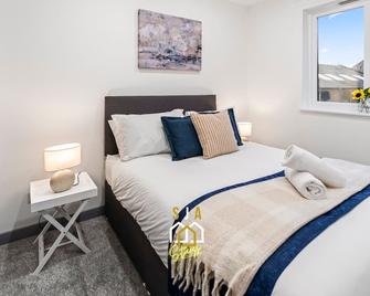 Seaforth Stay - Sja Stays - Modern 2 Bed Apartment - Aberdeen - Phòng ngủ