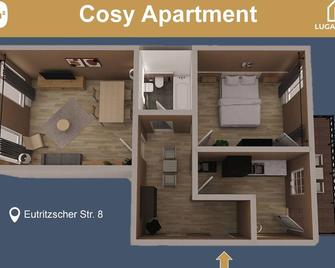 Cosy 2-zimmer-appartement mit Küche und Balkon - Luga Homes - Zoo - Leipzig
