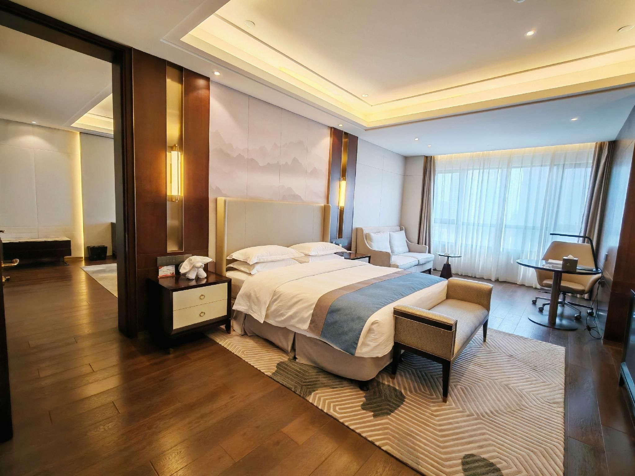 يشيوان هوتل - نانجينغ - غرفة نوم