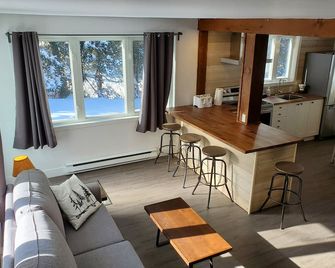 Rustic lakeside cottage with spa - Saint-Adolphe-d'Howard - Salon