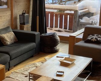 MEGEVE Chalet 15 pers sauna - 5 mn walk to village Combloux - Combloux - Obývací pokoj
