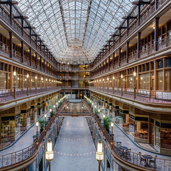 Lobby view of Hyatt Regency Cleveland at The Arcade