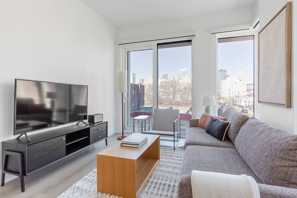 Blueground | Gowanus, gym & w/d, nr park - ניו יורק - סלון