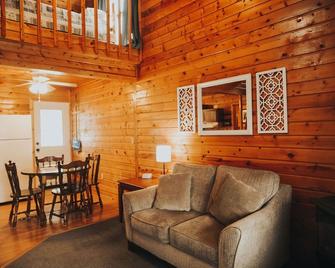 Cabin 2321 - Small Log Cabin within Private Resort - Gaylord - Living room