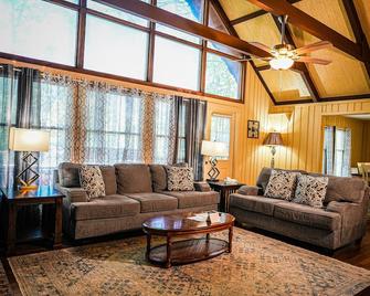 One of a kind our Mini Lodge Chalet directly across from our pool! - Pine Mountain - Living room